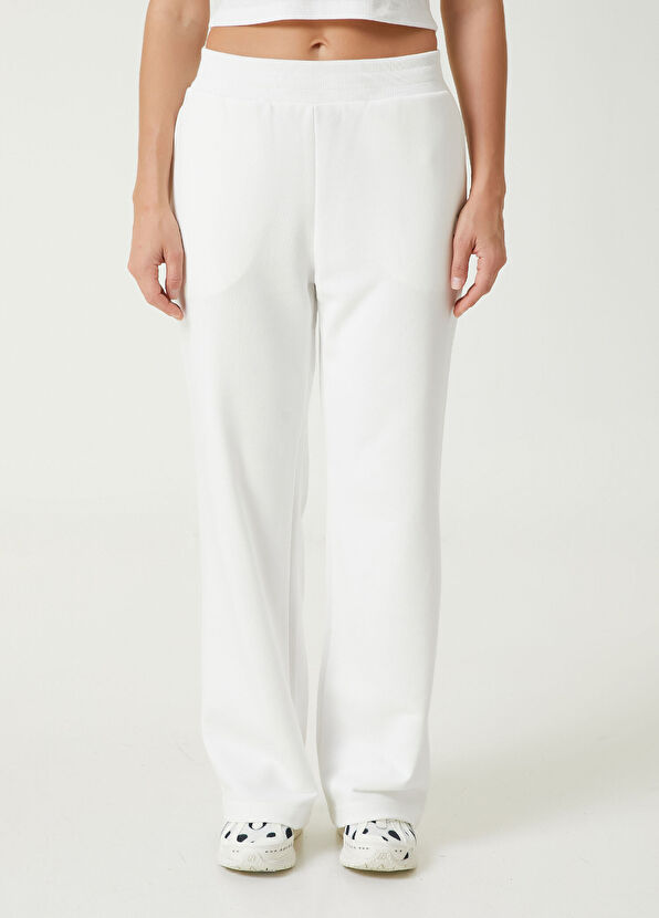 Academia Beyaz Jersey Pantolon - 3