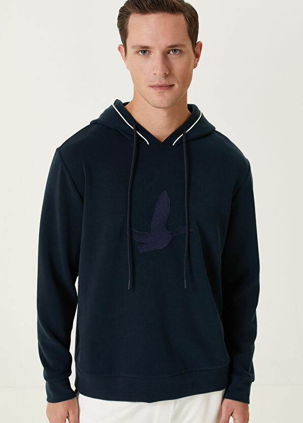 Beymen Club Lacivert Kapüşonlu Sweatshirt - 2