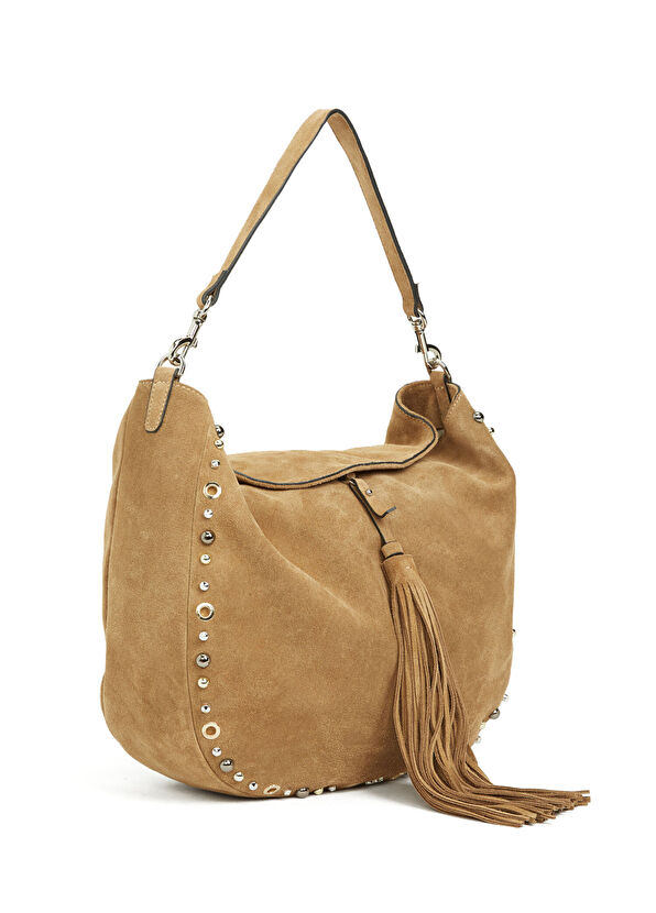 Beymen Club Taba Trok Detaylı Kadın Süet Çanta - 2