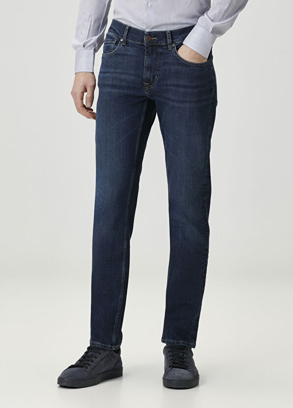 7 For All Mankind Slimmy Lacivert Jean Pantolon - 2