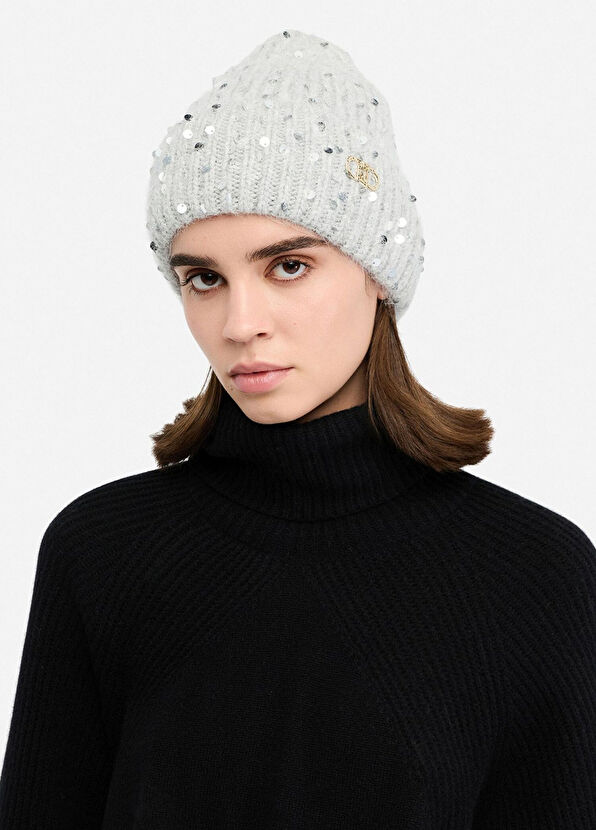 Liu Jo Angora Gri Pullu Kadın Bere - 2