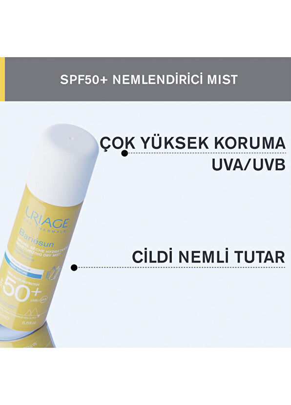 Uriage Bariesun SPF50+ Yüz ve Vücut için Yüksek Koruma Faktörlü Yüz ve Vücut Misti 200 ml - 2