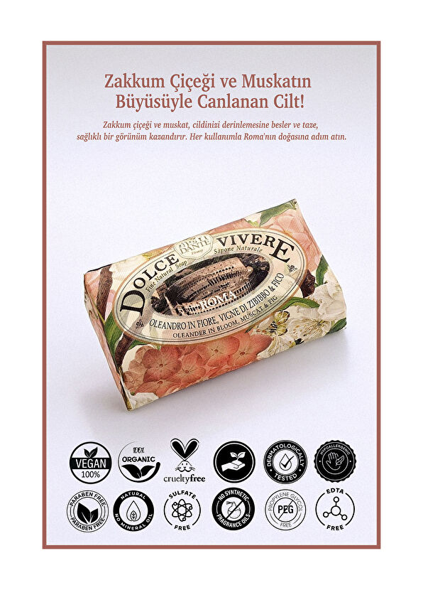 Nesti Dante Dolce Vivere Roma Vegan Bakım Sabunu 250 gr - 2