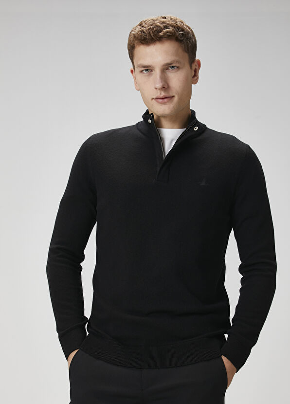 Beymen Club Black Cashmere Blend Wool Sweater - 2