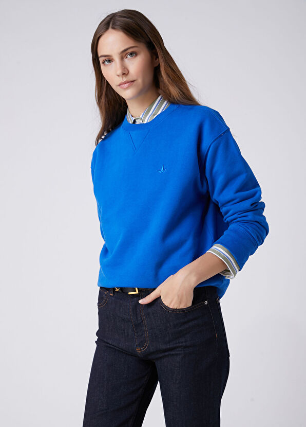 Beymen Club Cobalt Basic Sweatshirt - 1