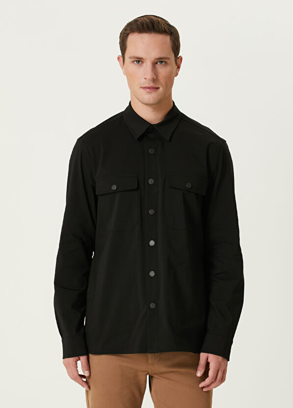 Beymen Club Black Pocket Detailed Outer Shirt - 1