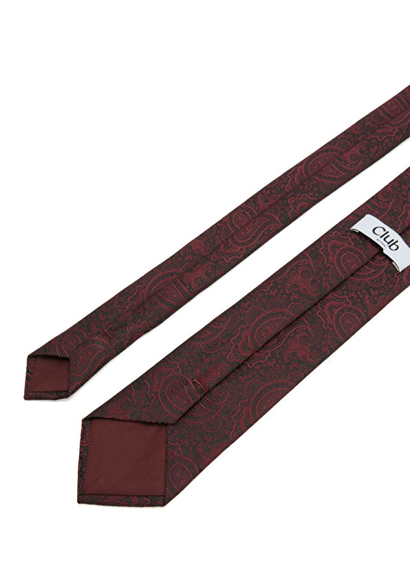 Beymen Club Burgundy Shawl Jacquard Tie - 2