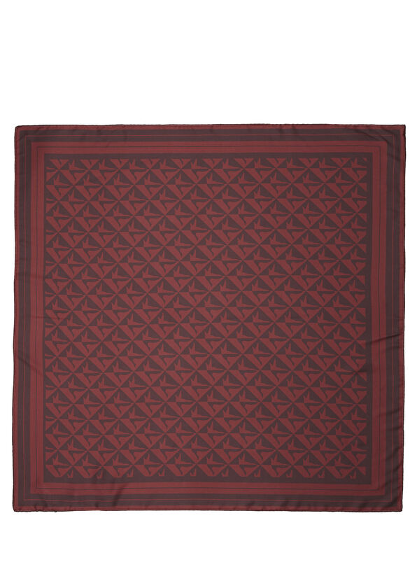Beymen Club Monogram Bordo Eşarp - 1