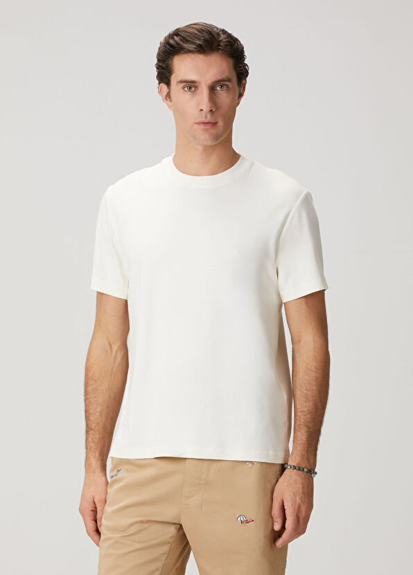 Beymen Club Krem Relax Fit T-shirt - 1