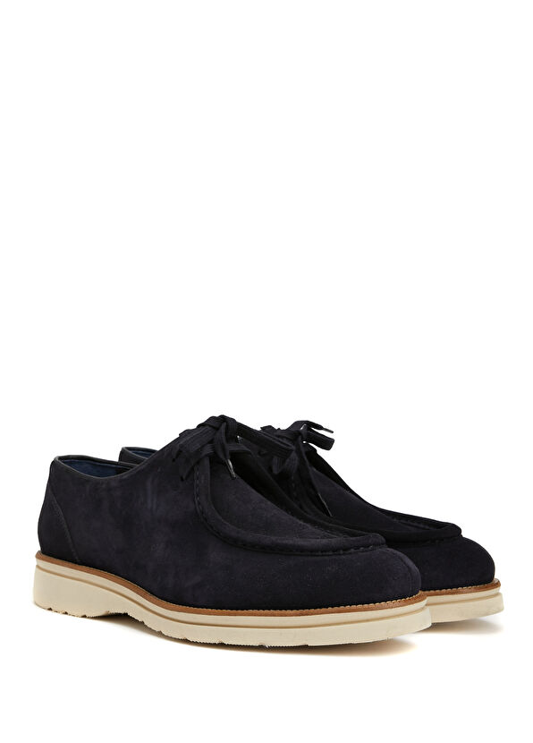 Beymen Club Navy Blue Men's Leather Shoes - 2