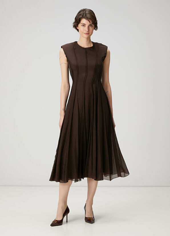 Beymen Club Brown Midi Dress - 1