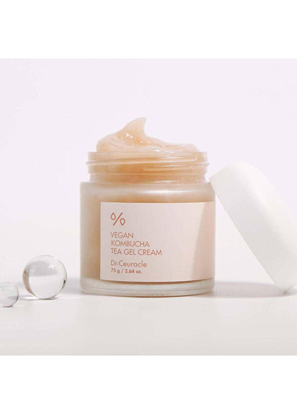 Dr. Ceuracle Vegan Kombucha Tea Gel Cream Parlatıcı ve Besleyici Kombuça Jel Krem 75 ml - 2