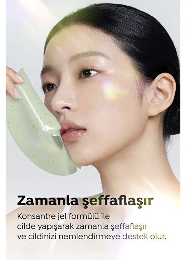 Dermal Seoul Face Matcha Yatıştırıcı Işıltı Veren Eriyen Glow Hidrojel Kağıt Yüz Maskesi 34 gr - 2