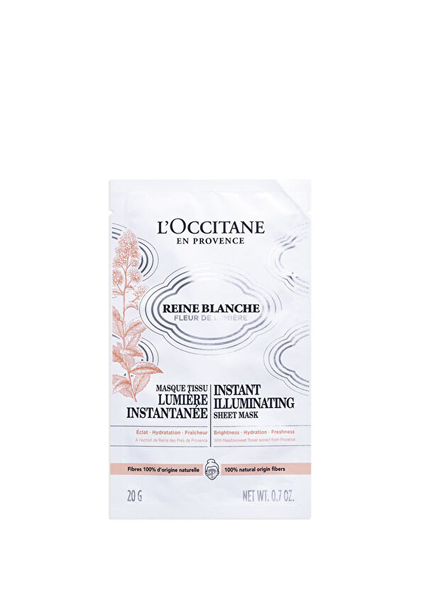 L'Occitane Reine Blanche Aydınlatıcı Kağıt Maske - 1