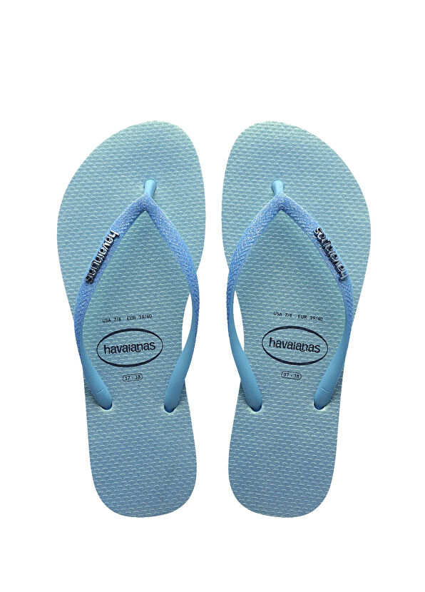 Havaianas Slim Glitter Mavi Kadın Plaj Terliği - 2