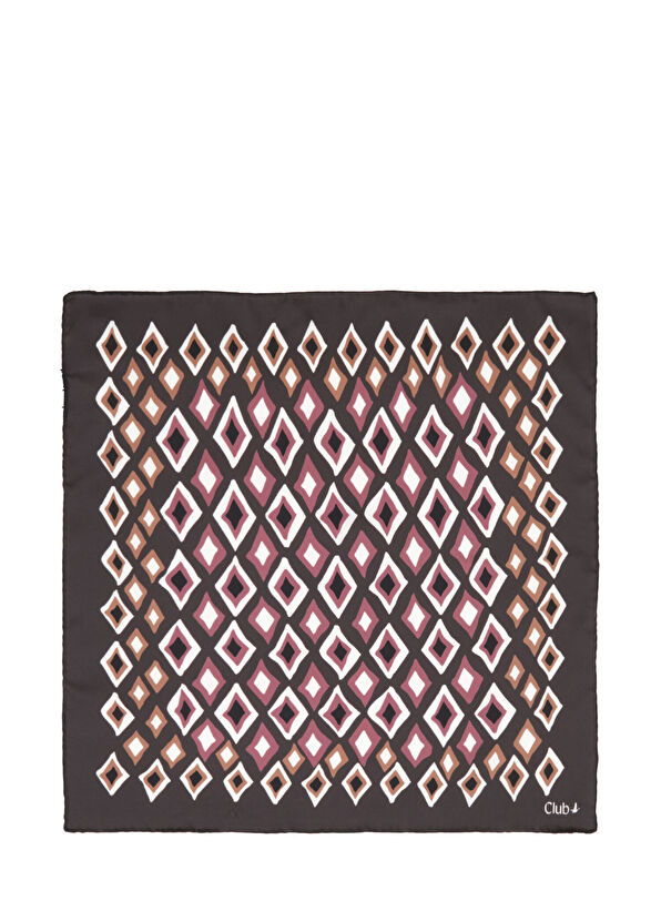 Beymen Club Brown Tile Pattern Scarf - 1