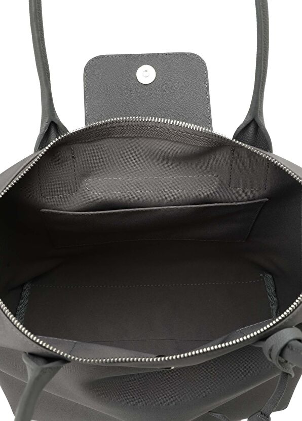 Beymen Club City Medium Anthracite Women's Shopping Bag - 4