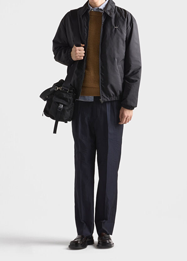 Prada Black Re-Nylon Men's Zippered Jacket - 2