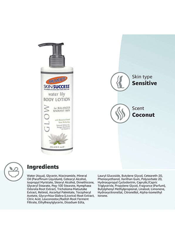Palmers Skin Success Glow Water Lily Hand and Body Lotion Moisturizing Nourishing Body Lotion 236 ml - 4