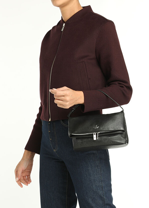 Beymen Club Black Women's Leather Clutch - 2