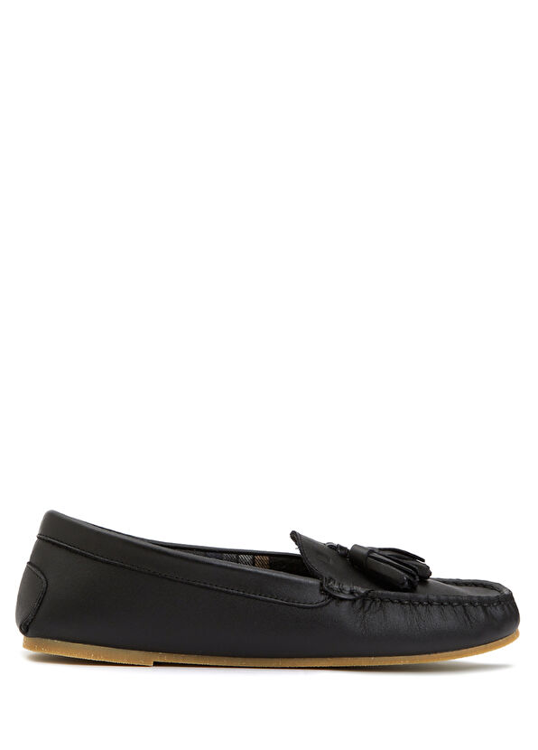 Beymen Club Black Tassel Detail Women's Suede Loafer - 1