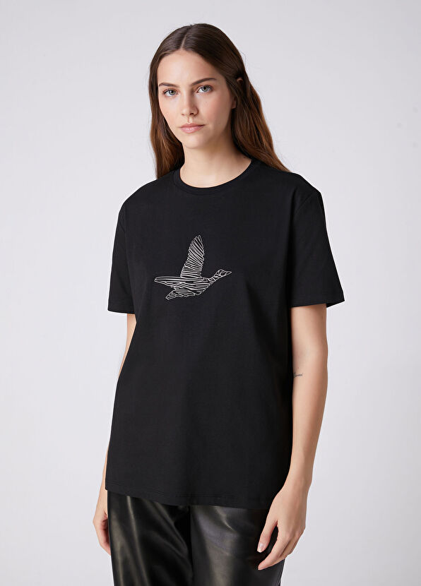 Beymen Club Black Logo T-Shirt - 4