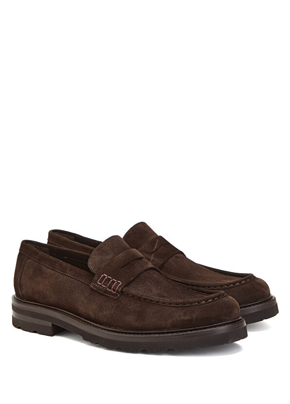 Beymen Club Kahverengi Tırtık Taban Erkek Deri Loafer - 2