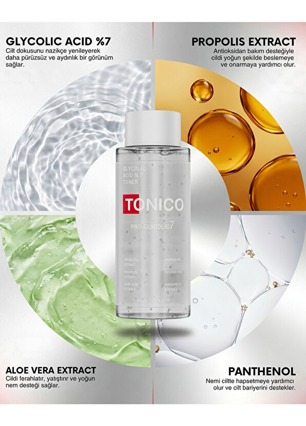 Tonico Glow Tonic Revitalizing and Brightening Pore Tightening Anti-Blemish Skin Tonic 200 ml - 4