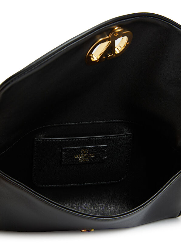 Valentino Garavani Vlogo Black Women's Leather Bag - 4