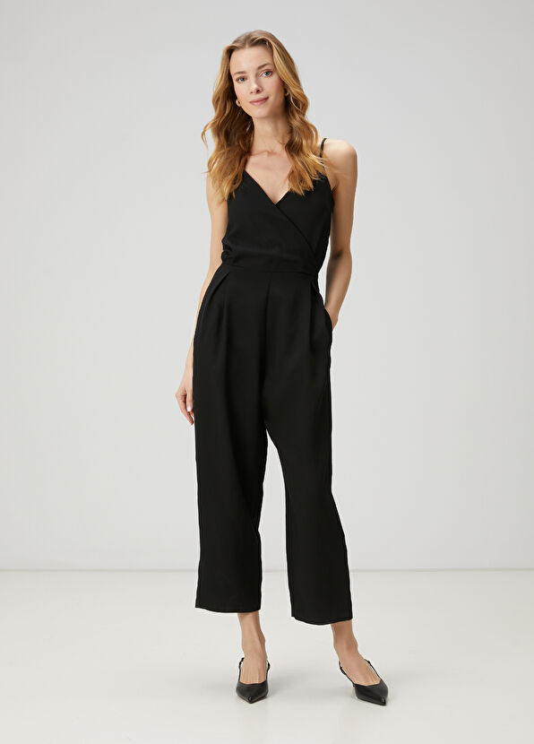 Beymen Club Siyah Kruvaze Tulum - 1