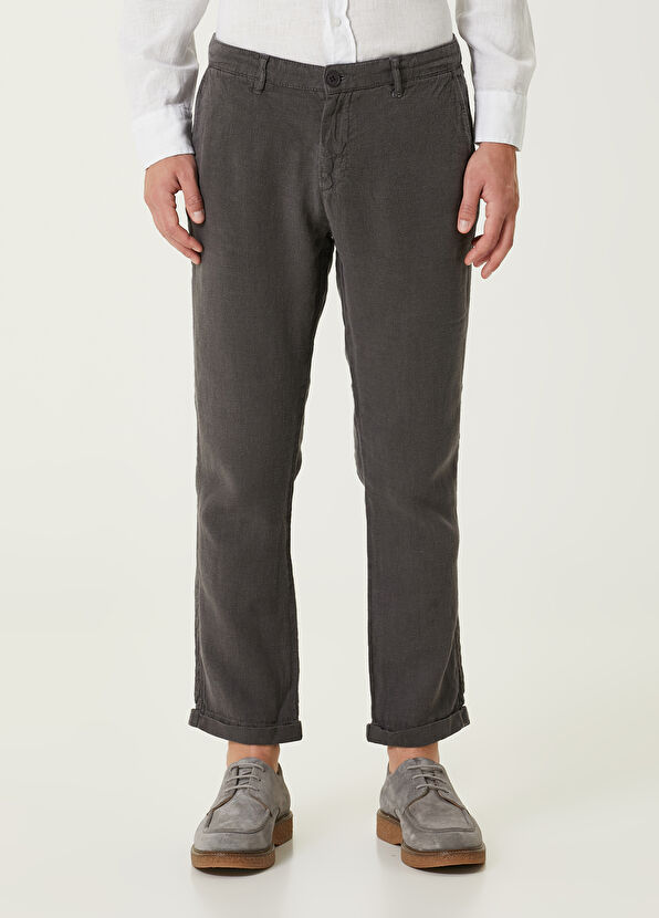 Beymen Club Grey Linen Trousers - 2