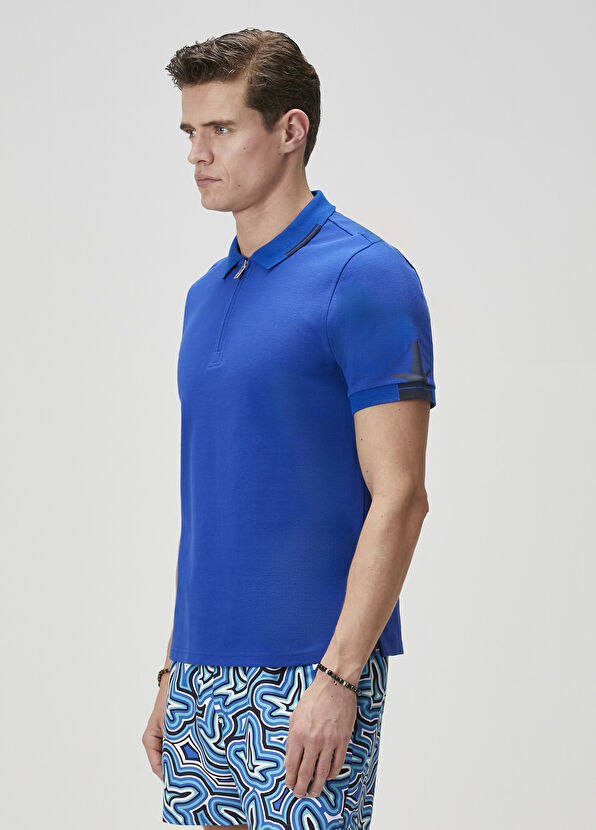Beymen Club Comfort Fit Saks Polo Yaka T-shirt - 4