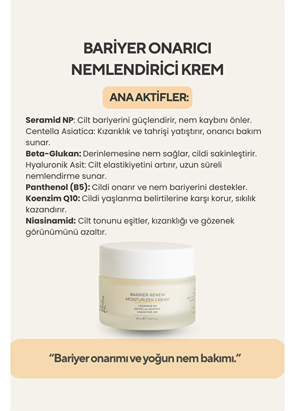 Mar'le Bariyer Onarıcı ve Nemlendirici Yüz Kremi 30 ml - 3