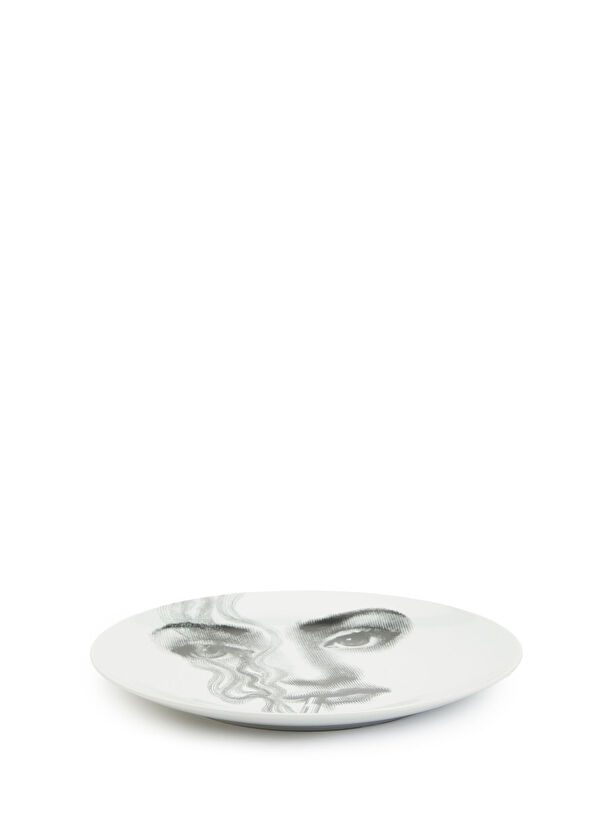 Fornasetti Tema e Variazioni Beyaz Porselen Dekoratif Tabak - 2