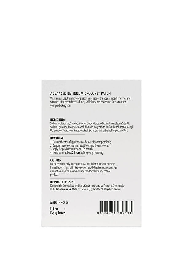 Koryo Advanced Retinol Microcone Patch - Mikro İğneli Retinol Patch - 2