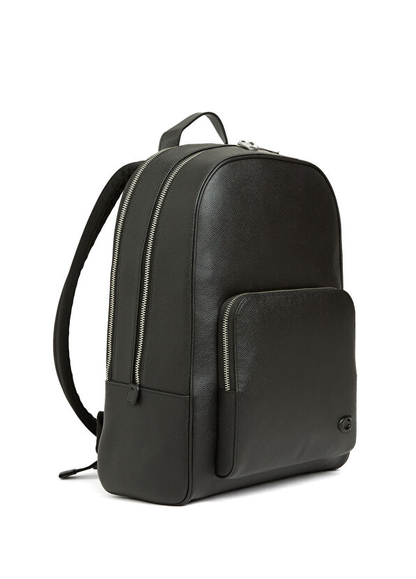 Wade Siyah Erkek Deri Sırt Çantası - Görsel 3