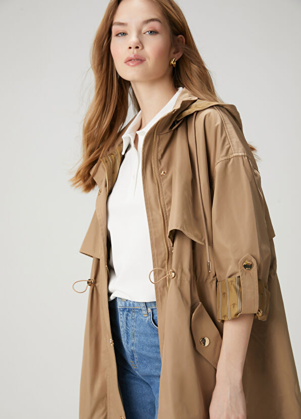 Beymen Club Camel Kapüşonlu Pardösü - 2