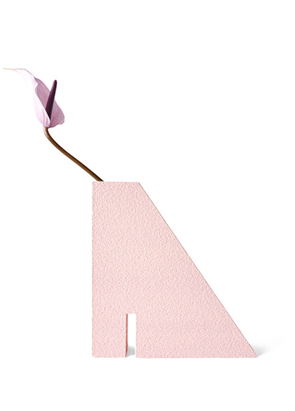 Das Pieces Obelisk No:3 Light Pink Decorative Vase - 3