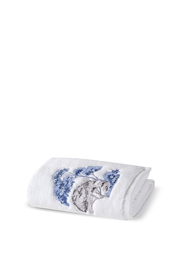 Ren Home Koena Meadow Beyaz Pamuklu El Havlusu 50x100 cm - 1