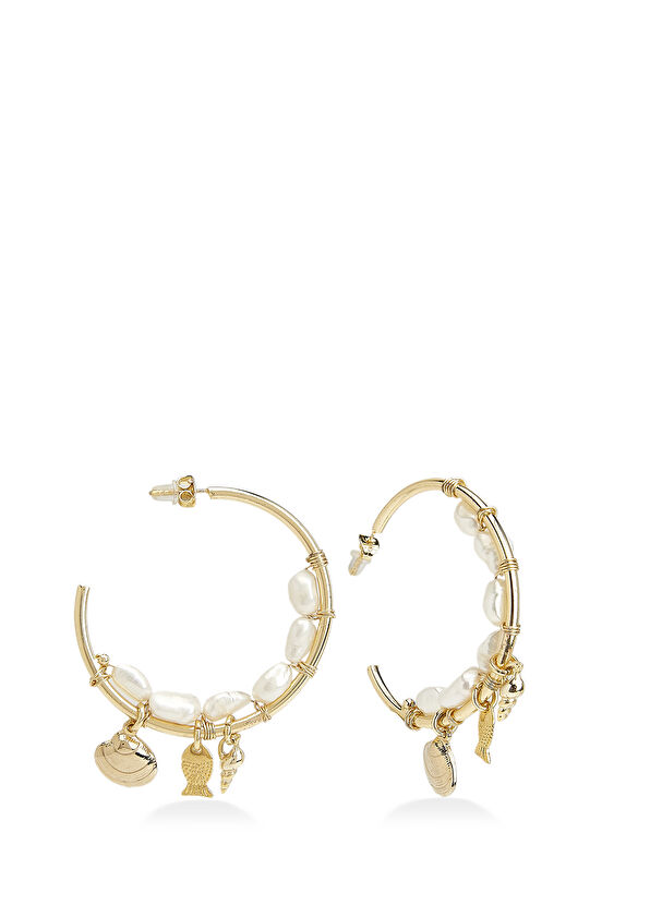 Beymen Club Women's Earrings With White Pearl Detail - 2