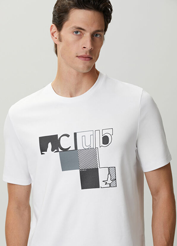 Beymen Club Beyaz Baskılı T-shirt - 2