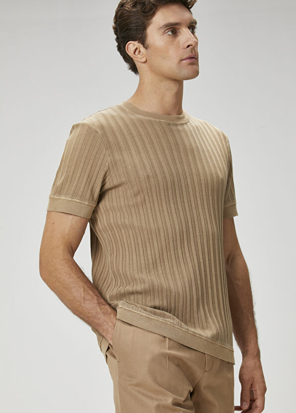 Beymen Club Deve Tüyü T-shirt - 4