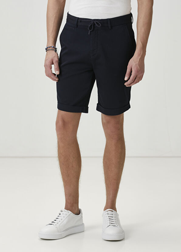 Beymen Club Lacivert Beli Kordonlu Şort - 2