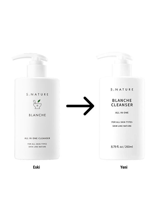 S.Nature Blanche All In One Cleanser Micro Anti-Dust and Barrier Supporting Facial Cleanser Gel 260 ml - 4