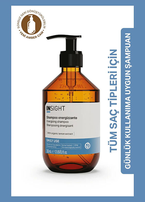 Insight Daily Use Energizing Enerji Veren Canlandırıcı Şampuan 350 ml - 2