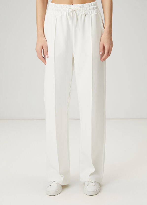 Beymen Club White Ribbed Trousers - 2