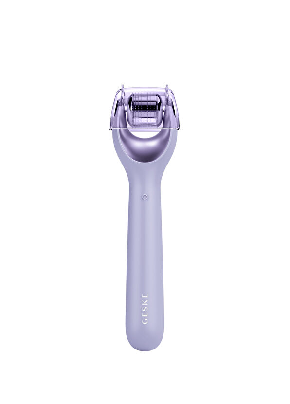 Geske MicroNeedle Face Roller Purple Mikro İğneli Buz Başlığı Pembe Kuvars Başlıklı Dermaroller Bakım Cihazı - 2