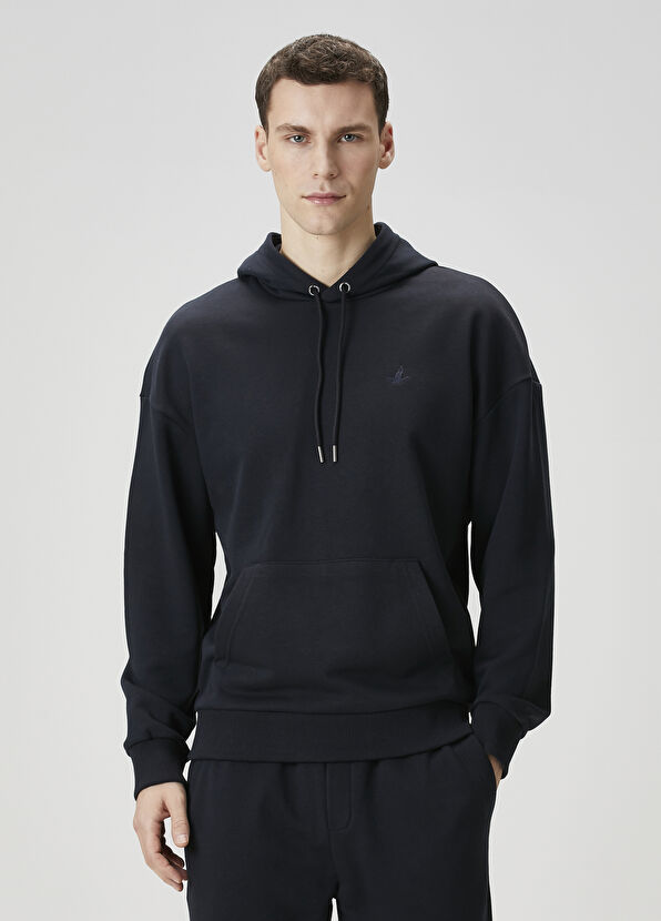 Beymen Club Navy Blue Hooded Sweatshirt - 1
