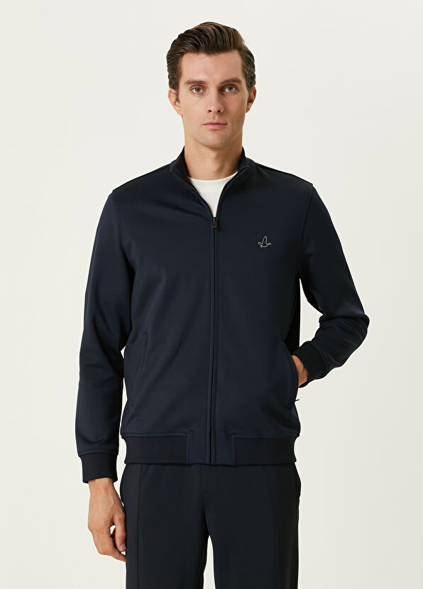 Beymen Club Navy Blue Logo Sweatshirt - 1