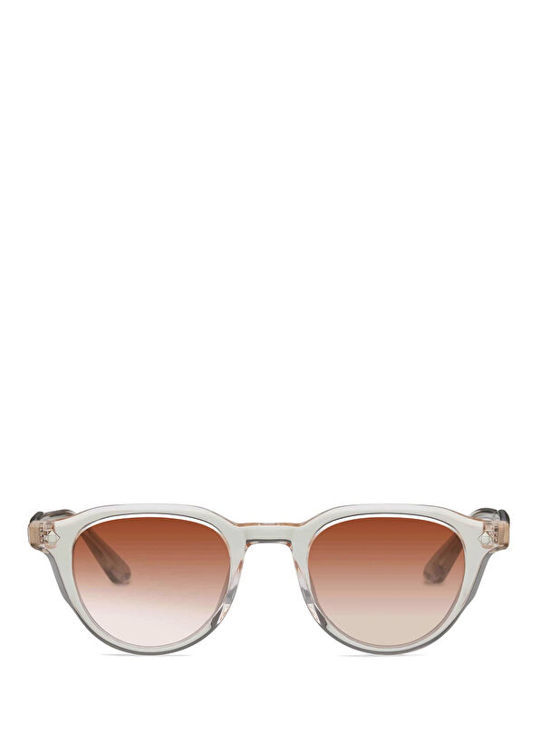 LUNETTERIE GENERALE Enfant Terrible Sand Crystal Transparent Unisex Sunglasses - 1
